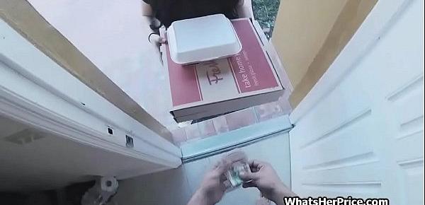 Aged Latin Chick Senorita Letting Pizza Delivery Boy Fuck Her